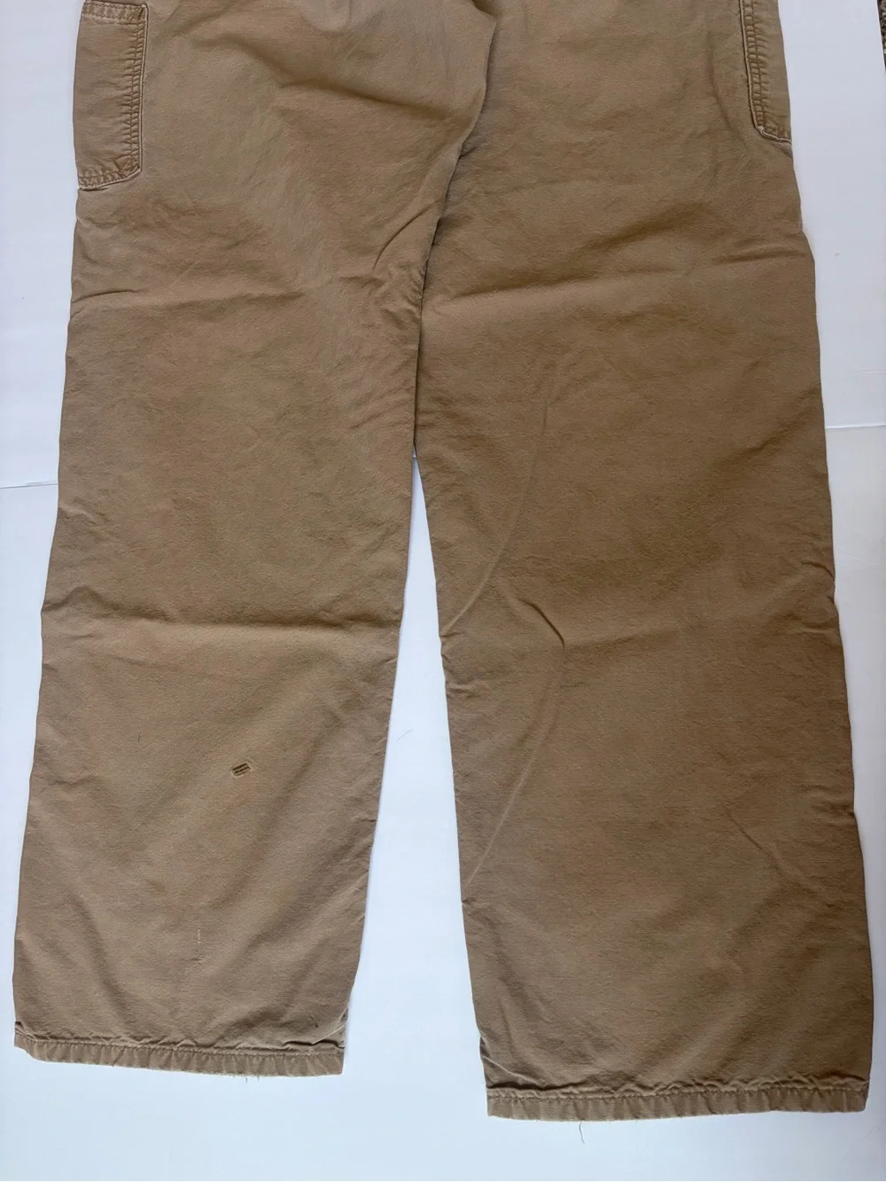 Carhartt B151 DKH Dungaree Fit Carpenter Pants Desert Khaki 38x32 100% Cotton